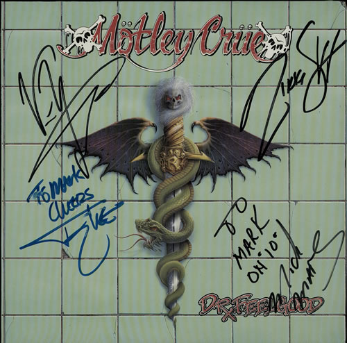 MOTLEY CRUE /DR FEELGOOD LP MR BIG Guns N' Roses SKID ROW